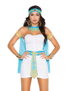 Cleopatra Egyptian Queen of the Nile Costume Set 5 Piece Roleplay Lingerie